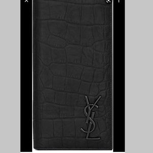 CASSANDRE CONTINENTAL IN CROCODILE EMBOSSED LEATHER SINGLE-FOLD WALLET